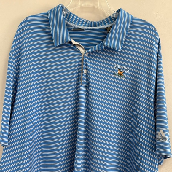 LIKE NEW Men's ADIDAS Whitetail Golf Club Short Sleeve Dri-Fit Golf Polo - 2XL - Picture 1 of 10